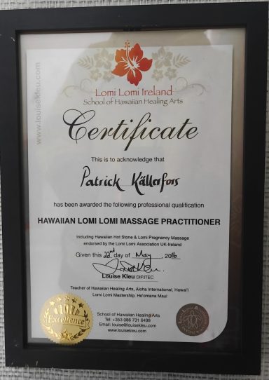 DIPLOM- Lomi Lomi Nui Practitioner Level III